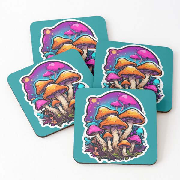 Item preview, Psychedelic Mushroom Forest: Whimsical Psychedelic Haven for Mindful Spaces designed and sold by PSYCRAFTINGSTORE.