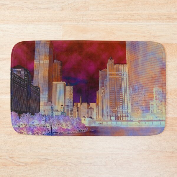 Item preview, Chicago Skyline From Chicago River designed and sold by BGGretchen.
