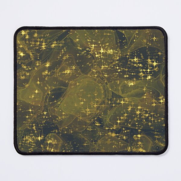 Item preview, Dark Green Alcohol Ink Abstract Background with Golden Sparkles  designed and sold by SweetLilith.