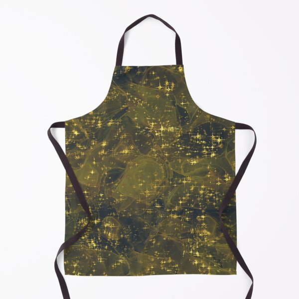Item preview, Dark Green Alcohol Ink Abstract Background with Golden Sparkles designed and sold by SweetLilith.
