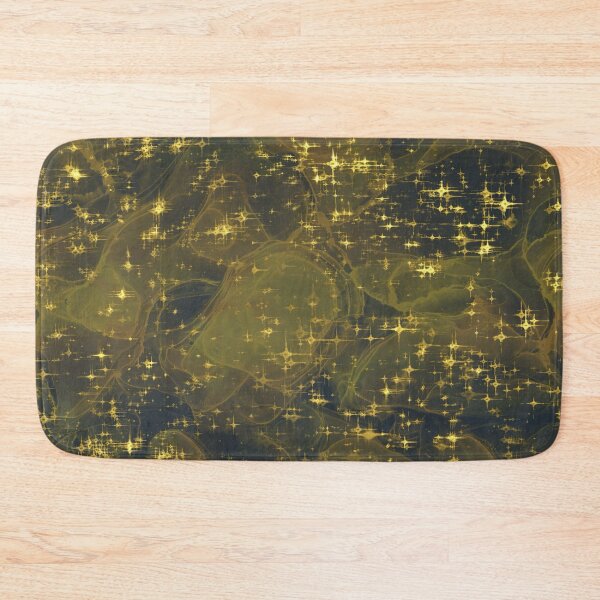 Item preview, Dark Green Alcohol Ink Abstract Background with Golden Sparkles  designed and sold by SweetLilith.
