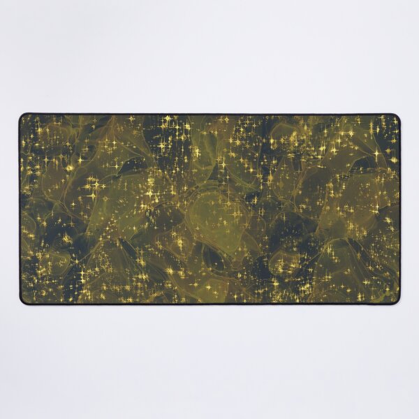 Item preview, Dark Green Alcohol Ink Abstract Background with Golden Sparkles designed and sold by SweetLilith.