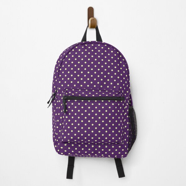 Item preview, Cream and Dark Purple Polka Dots | Minimalist Cream Dots on Deep Purple Pattern | Pastel Cream and Purple Dots | Elegant Cream and Dark Violet Polka Dots | Rustic Dark Purple Dotted designed and sold by VivaFy.