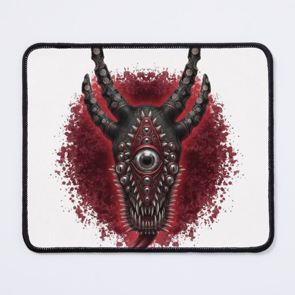 Item preview, Dark Fantasy Demon Skull with All-Seeing Eye and Serpent designed and sold by MayMay79831.