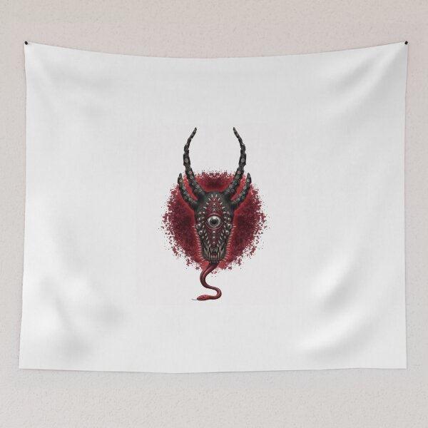 Item preview, Dark Fantasy Demon Skull with All-Seeing Eye and Serpent designed and sold by MayMay79831.