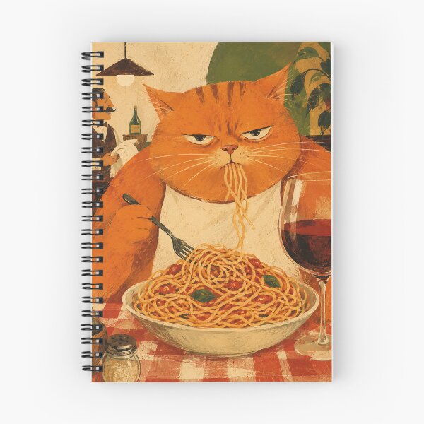 Item preview, Pasta Cat Print designed and sold by Marmalade Oddities.