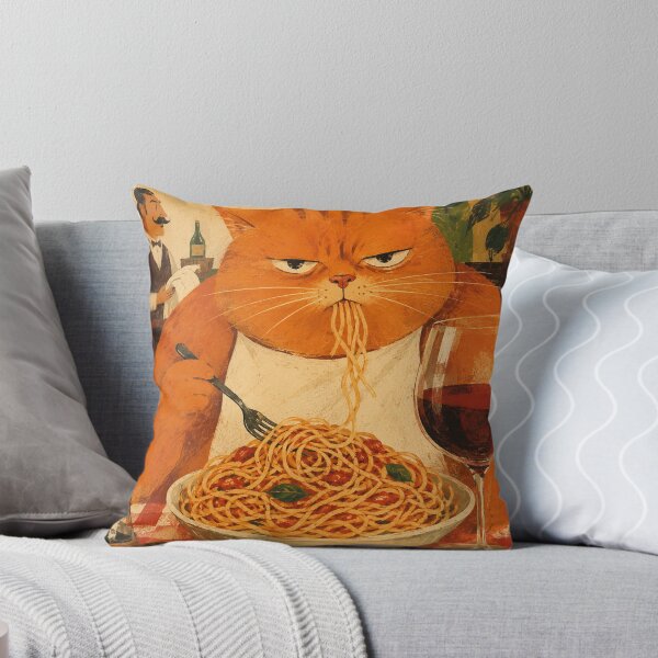 Item preview, Pasta Cat Print designed and sold by Marmalade Oddities.