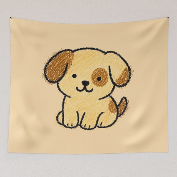 Item preview, Yellow puppy designed and sold by Kaleidastar.