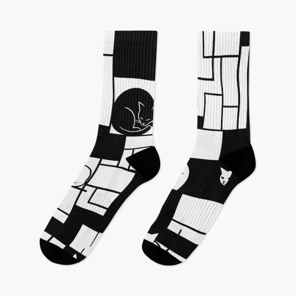 Item preview, Mondrian Style Cats Geometric Pattern  designed and sold by Timegraf.