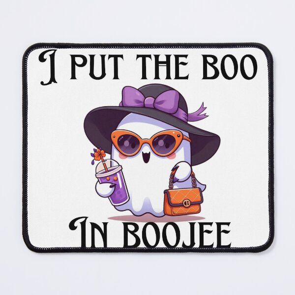 Item preview, I Put the Boo in Boujee | Cute Ghost with Handbag & Drink Funny Halloween T-Shirt designed and sold by Jcastro0115.