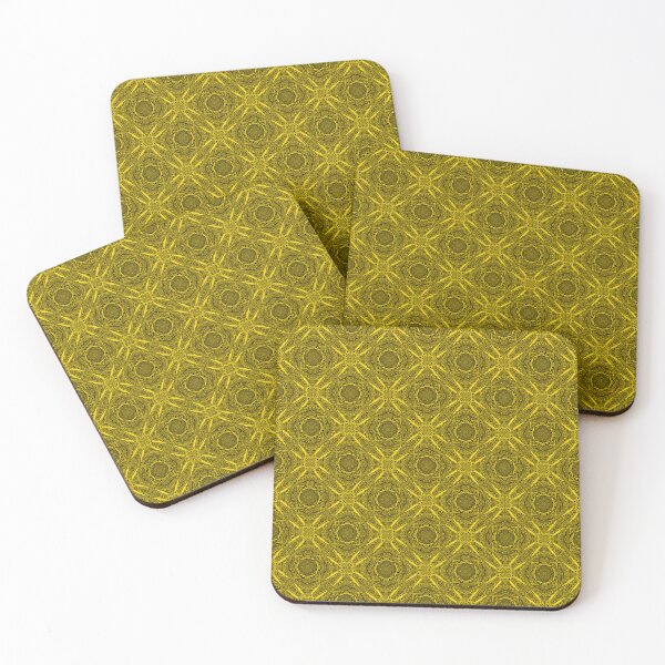 Item preview, Mandala Tile - Gold & Black designed and sold by Moonlit Datura.