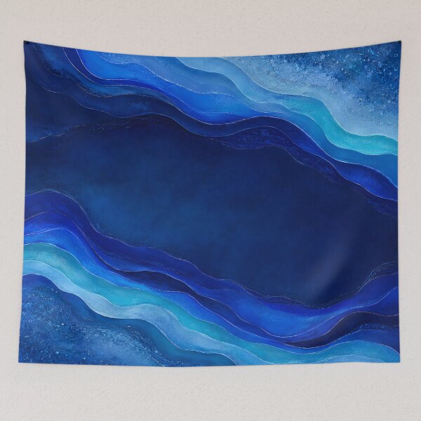 Item preview, Blue Waves designed and sold by Groovy Day's Revival Studio.