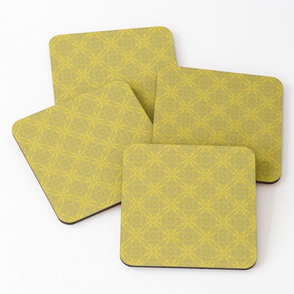 Item preview, Mandala Tile - Gold & Gray designed and sold by Moonlit Datura.