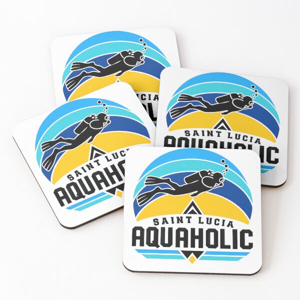 Item preview, St. Lucia Scuba Diving Retro Semicircle Silhouette Travel designed and sold by scicilysimonee.