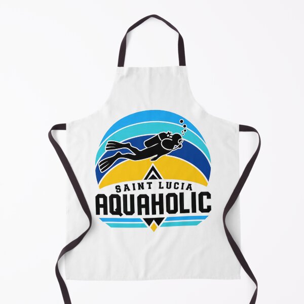 Item preview, St. Lucia Scuba Diving Retro Semicircle Silhouette Travel designed and sold by scicilysimonee.