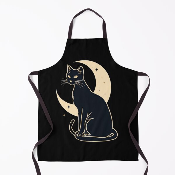 Item preview, Mystic Crescent Moon Silhouette Cat - Celestial Magic Aesthetic designed and sold by thepixelcloset.