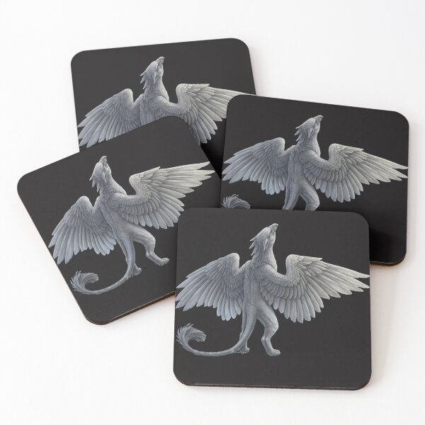 Item preview, Celestial Griffin with Outstretched Wings – Fantasy Creature Illustration designed and sold by MayMay79831.
