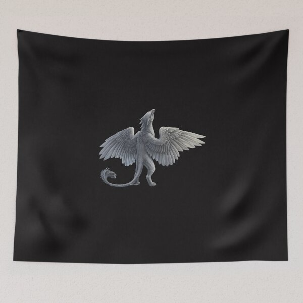 Item preview, Celestial Griffin with Outstretched Wings – Fantasy Creature Illustration designed and sold by MayMay79831.