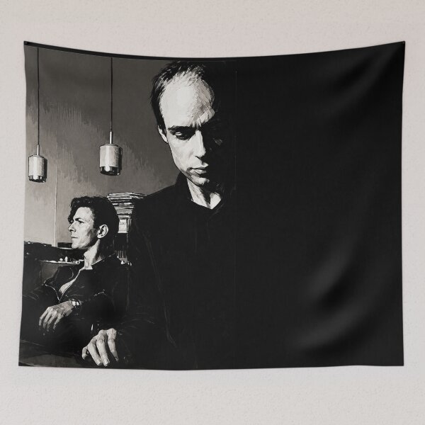 Item preview, Brian Eno & David Bowie iconic image designed and sold by Lifer Art and Design.