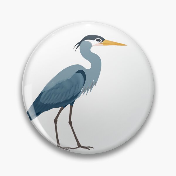 Item preview, Majestic Heron Bird Illustration – Elegant Wildlife Nature Art designed and sold by cute-corner0.