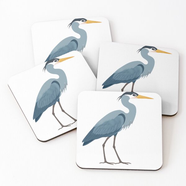 Item preview, Majestic Heron Bird Illustration – Elegant Wildlife Nature Art designed and sold by cute-corner0.