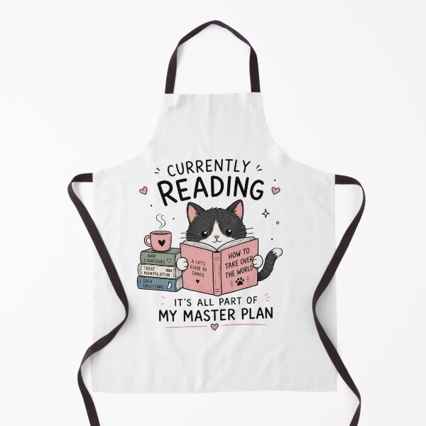 Item preview, Currently Reading: How to Take Over the World | Funny Cat Reading Book | Cute Book Lover Gift | Cat Lover Shirt designed and sold by RaeaSunShineDesigns.