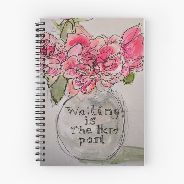 Item preview, Flowers of waiting, illustration hand drawn designed and sold by lydiaknoxart.