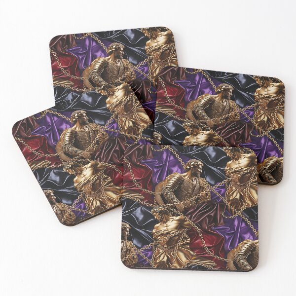 Item preview, Golden Classical Statues Luxury Silk Chains Pattern designed and sold by ZhivanCrimson.