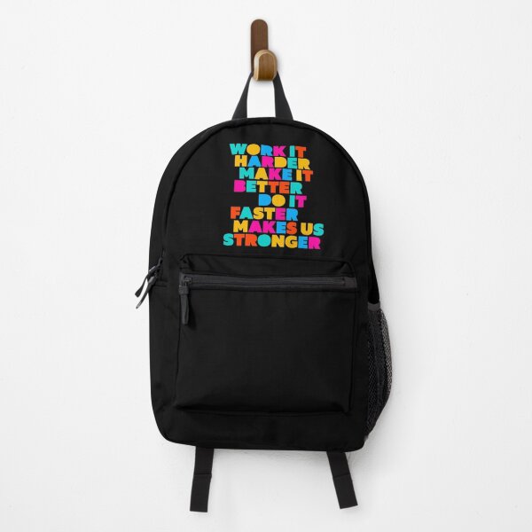 Item preview, Work It Harder Make It Better Do It Faster Makes Us Stronger Retro Geometric Typography designed and sold by paulo silveira.