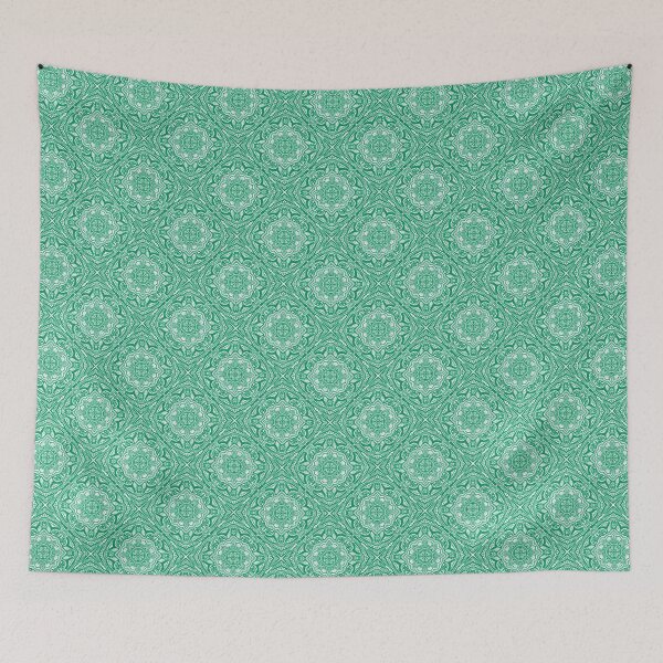 Item preview, Mandala Tile - Dark Mint designed and sold by Moonlit Datura.