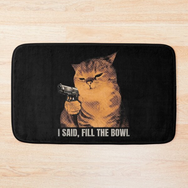 Item preview, Funny Cat Shirt Cat with Gun T-Shirt Badass Cat Leather Vest Tee Sarcastic Cat Lover Gift Cute Cat Pun Top Funny Animal T-Shirt [Black Shirt Only] designed and sold by Off-Road-Zone.