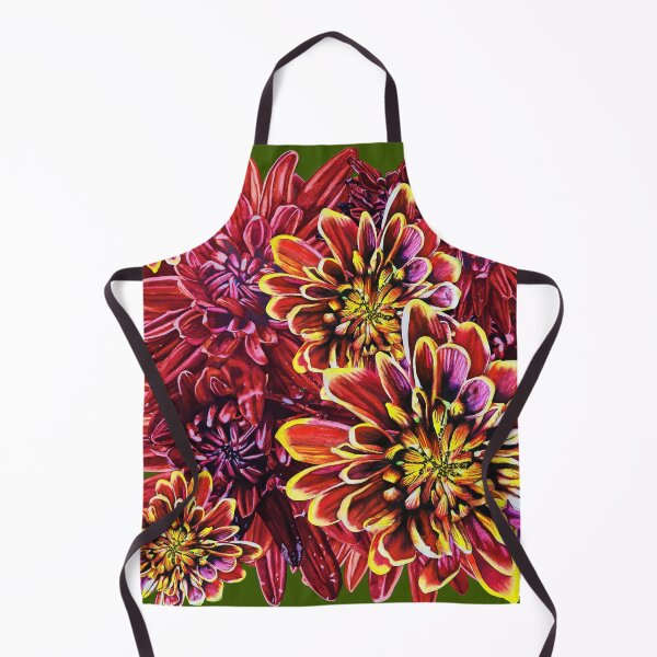 Item preview, Red Chrysanthemums 5 designed and sold by nastiaart.