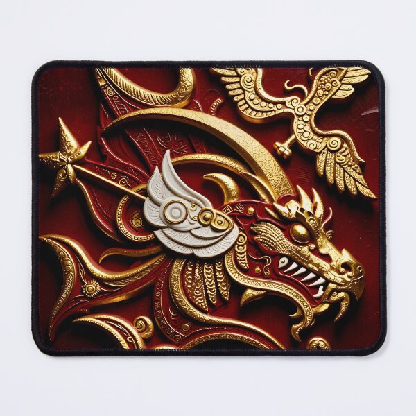 Item preview, Ornate Dragon and Phoenix Design designed and sold by Vicky Brago-Mitchell®.