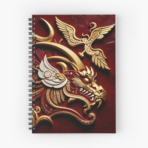 Item preview, Ornate Dragon and Phoenix Design designed and sold by Vicky Brago-Mitchell®.