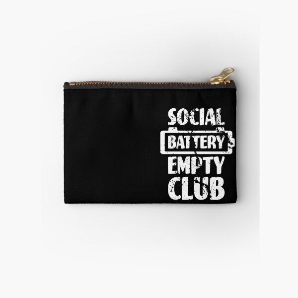 Item preview, Social Battery Empty Club designed and sold by Wounded Whisper.