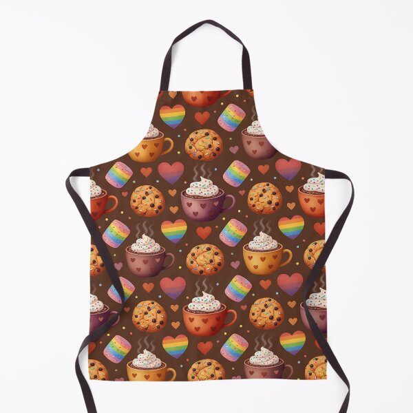 Item preview, Pride Hot Chocolate Cookies Rainbow Hearts Pattern designed and sold by ZhivanCrimson.