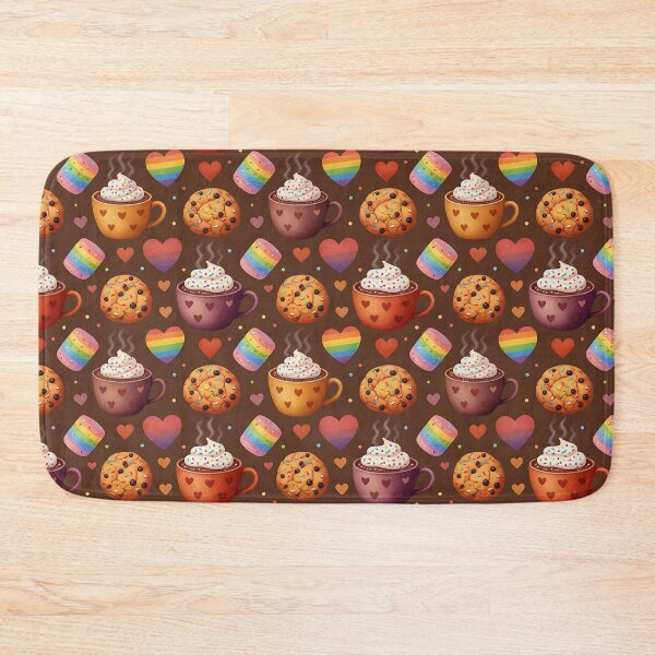Item preview, Pride Hot Chocolate Cookies Rainbow Hearts Pattern designed and sold by ZhivanCrimson.