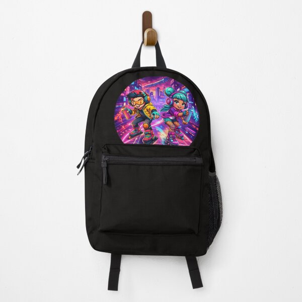 Item preview, Cyberfunk Skaters Neon City designed and sold by CheepMunks.