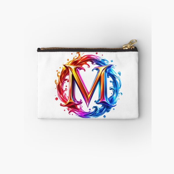 Item preview, AquaFlare Chromaflow Letter M designed and sold by BlissBlvdShop.