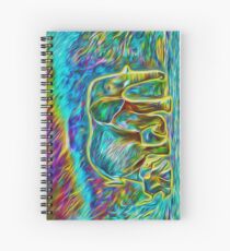 Elephants In the Fire Glow Spiral Notebook