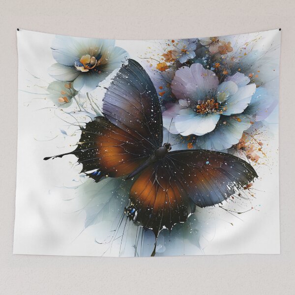 Item preview, The Ember Swallowtail on Indigo Blooms designed and sold by bloorose.