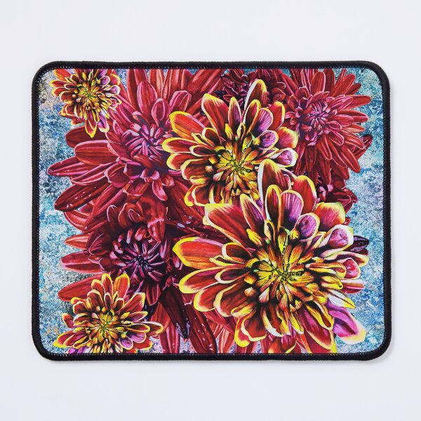 Item preview, Red Chrysanthemums Background 1 designed and sold by nastiaart.