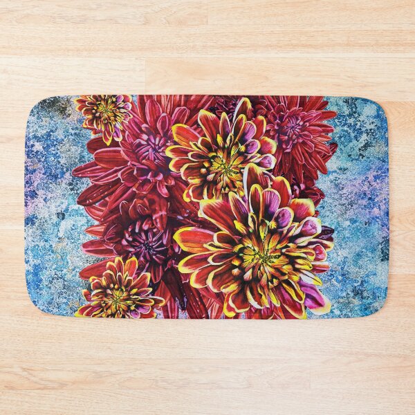 Item preview, Red Chrysanthemums Background 1 designed and sold by nastiaart.