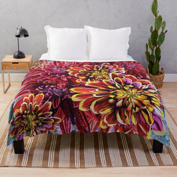 Item preview, Red Chrysanthemums Background 1 designed and sold by nastiaart.