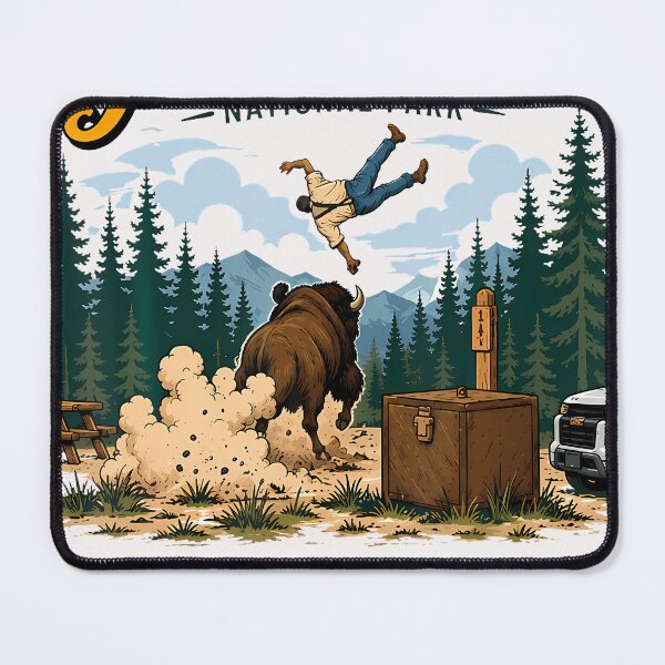 Item preview, Yellowstone National Park Do Not Pet The Fluffy Cows Vintage designed and sold by DeliaSue.
