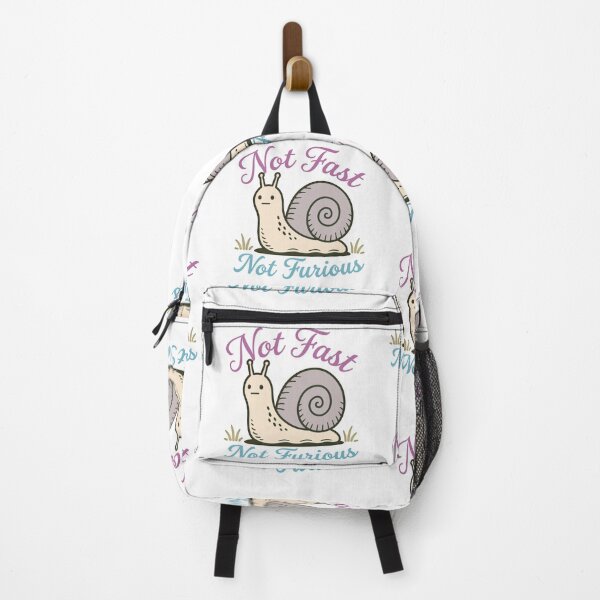 Item preview, Retro Humor Fast Not Furious Funny Snail Pace designed and sold by gear-posters.
