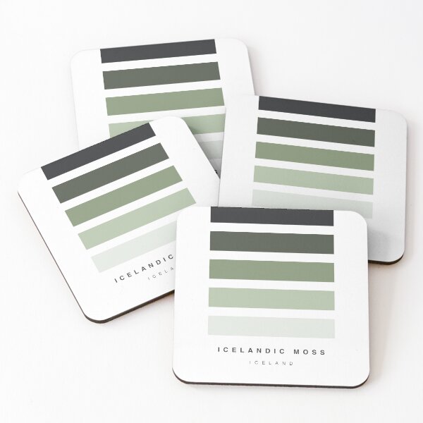 Item preview, ‘Icelandic Moss’ Travel Hue Palette designed and sold by The Colourful Game.