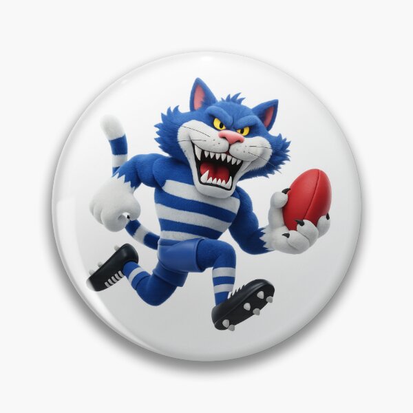 Item preview, Geelong Cats AFL Mascot Logo Classic designed and sold by Luke Foran Sports Art.
