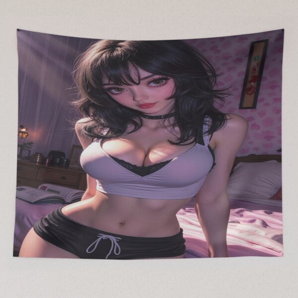 Item preview, Bedroom Eyes | Cute Anime Girl Portrait designed and sold by KasaHunterHarem.