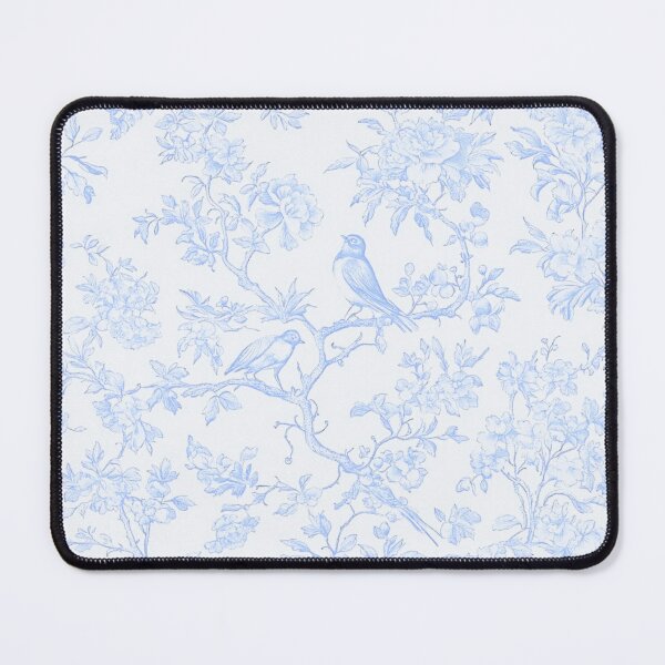 Item preview, Chinoiserie Pattern Penoies & L'oiseaux Pale Sky Blue designed and sold by PixDezines.